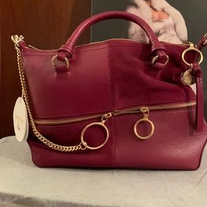 DESIGNER SEE Chloe, Fuchsia Color, Gold Hardware
